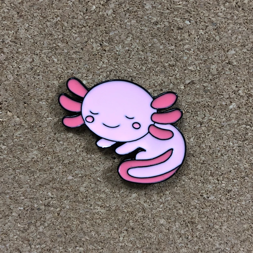 AxoLotl Badges on Backpack Lapel Pins Women's Brooch Cute Stuff Enamel Pin Jewelry for Women 2021 Brooches Fashion Accessories images - 6