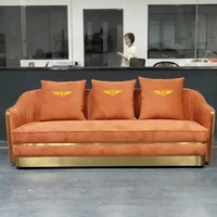 italian minimalist luxury fabric sofa furniture faux leather custom fashion flannel sofa