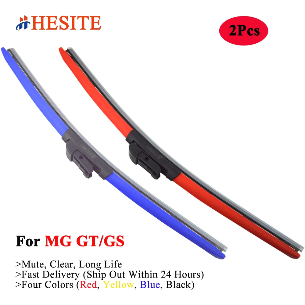 

HESITE Colorful Hybrid Wiper Blades For MG GT Coupe Classic Hatchback V8 GS SUV 2012 2016 2017 2018 2019 2020 Car Accessories