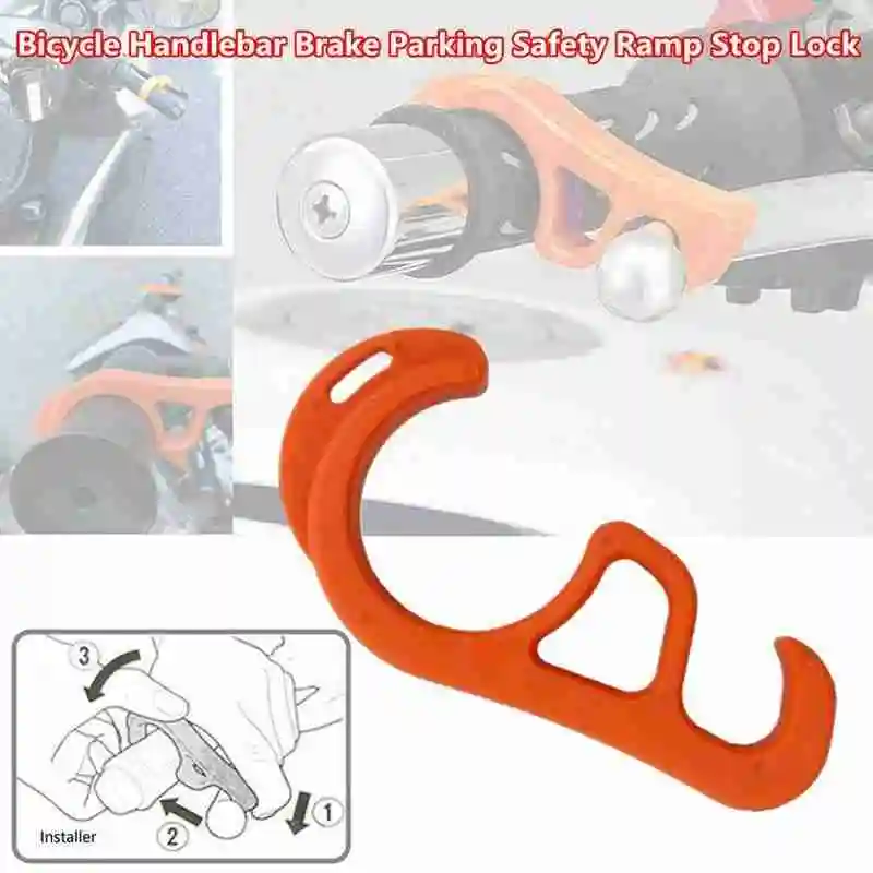 

1 Pc Universal Motorcycle Brake Parking Safety Buckle Plastic Waterproof Handlebar Lock Electric Bike Bicycle Grip Kit