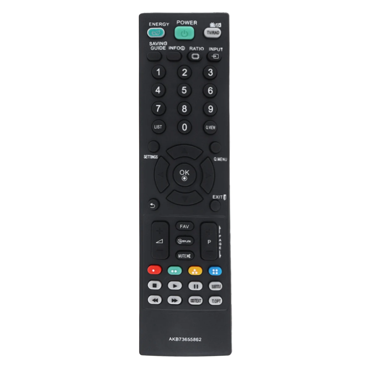 Black ABS 433MHz Replacement IR TV Remote Control with 10M Long Distance Fit for LG AKB73655862 / AKB73655804 | Электроника
