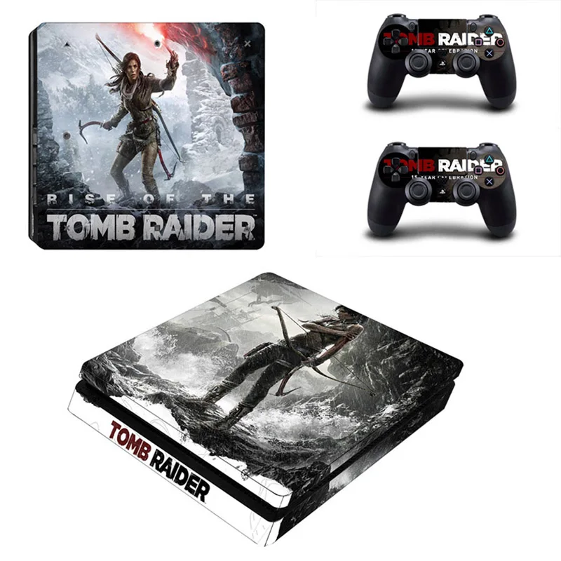 Tomb Raider PS4 тонкие наклейки PS 4 Play станция виниловые на кожу для playstation Тонкая