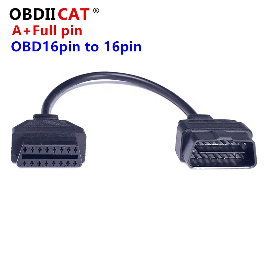 

OBD2 OBDII Extension Cable 16 Pin OBD 2 EOBD Extend 16pin Female to Male Connector for Car Diagnostic Tool