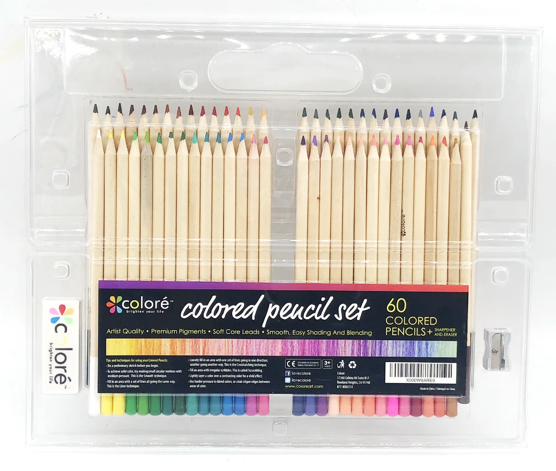 Набор деревянных масляных цветных карандашей Канцтовары для школы Карандаши 60