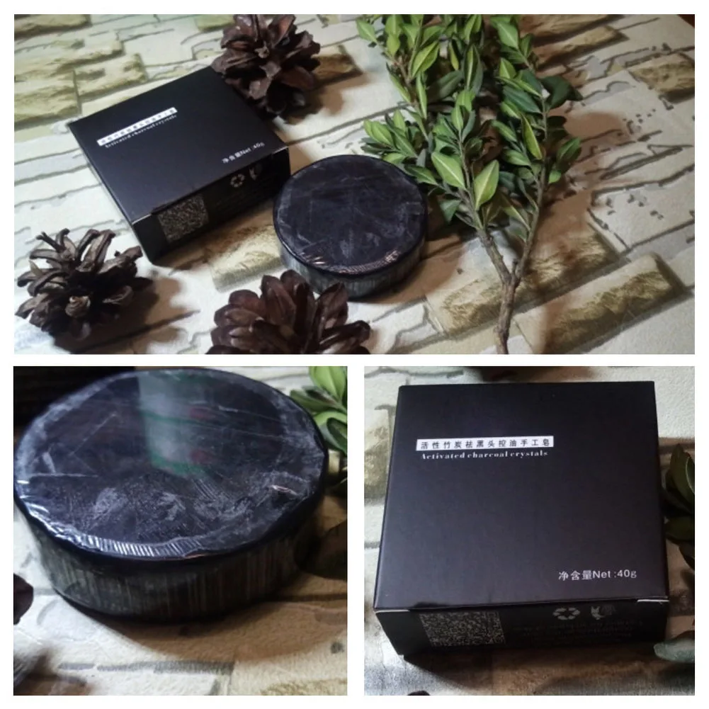 

40g Whitening Bamboo Charcoal Face Soap Skin Handmade Cleaning Blackhead Remover Oil Control