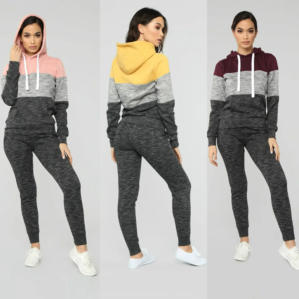 Спортивный костюм для женщин комплект из двух предметов женский зимний офисный