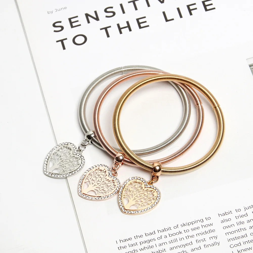 

Лидер продаж, популярный браслет, простой эластичный женский браслет из 3 частей