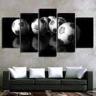 5 шт., декоративные настенные постеры с изображением футбольного мяча