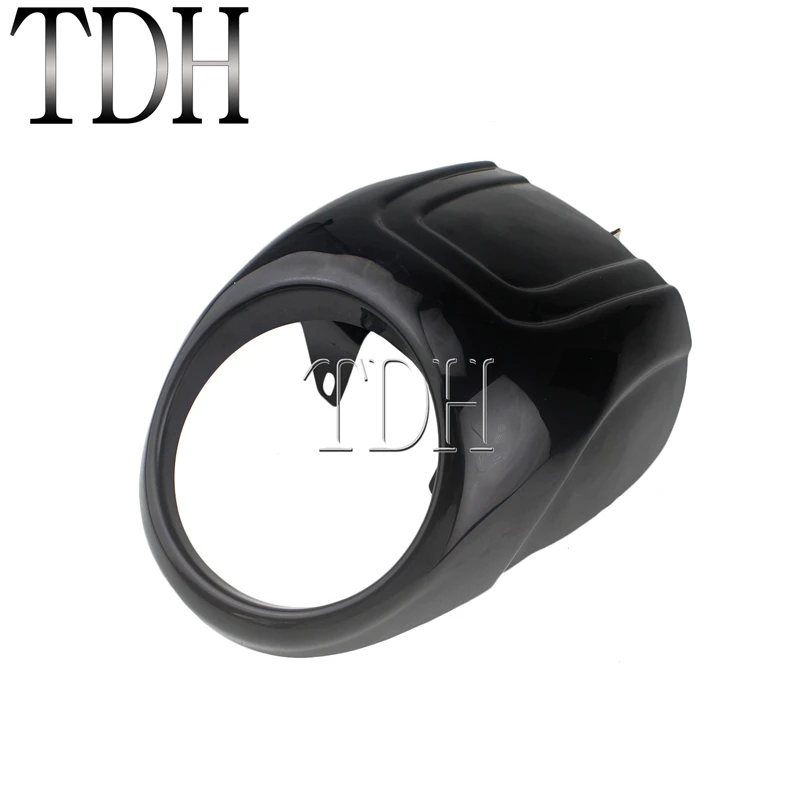 Белый/матовый черный передняя фара обтекатель Маска 5 75 &quotГоловной фонарь маска