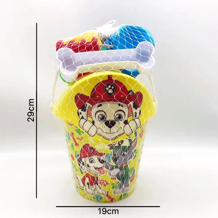 Paw Patrol 7 шт. Пляжное ведро игрушки пляжные для игры в песок ванной чашка лопата