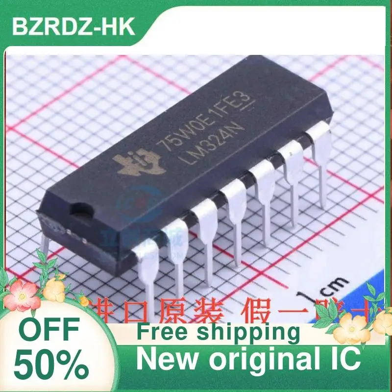 

10-200 шт./лот LM324N DIP-14 новая Оригинальная интегральная схема