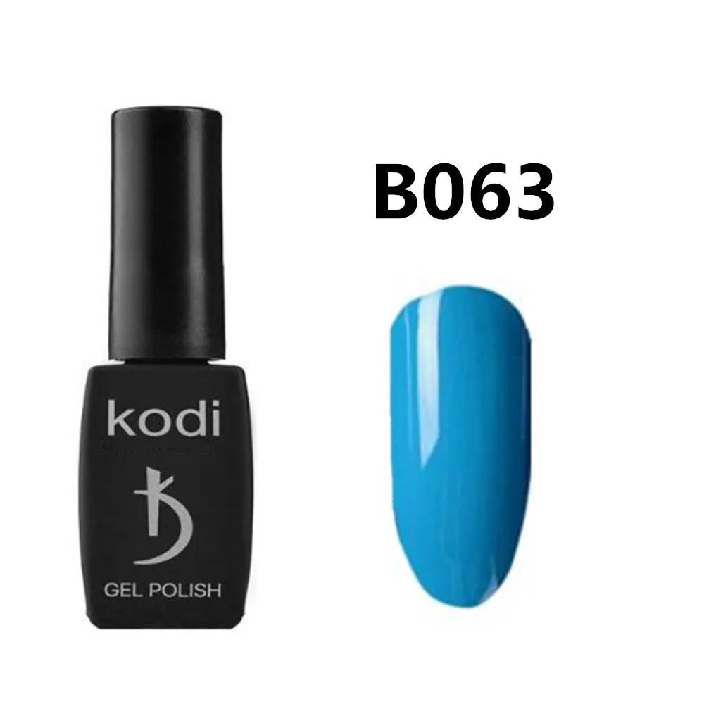 B063 KODI гель Профессиональный 12 мл резиновое Базовое покрытие гель лак УФ грунтовка для ногтей щебень верхнее покрытие Гибридный Полупостоянный гель - Цвет: B063