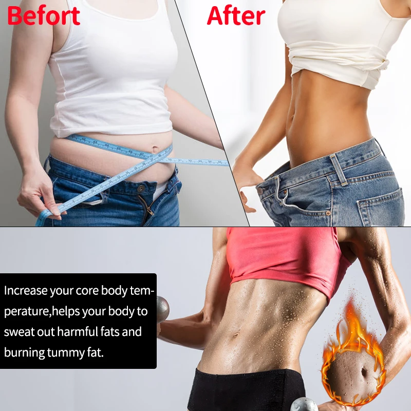 

Women Neoprene Sweat Waist Trainer Band Fitness Belt Thermo Body Shaper Trimmer Corset Waist Cincher Wrap Workout Slim Shapewear