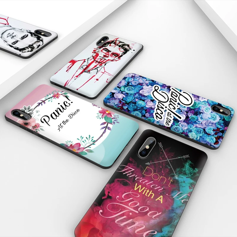 Чехол для телефона iphone 11 ProMax XR XS MAX X Panic! At The Disco Apple 8 7 6 5S s Plus силиконовый чехол из