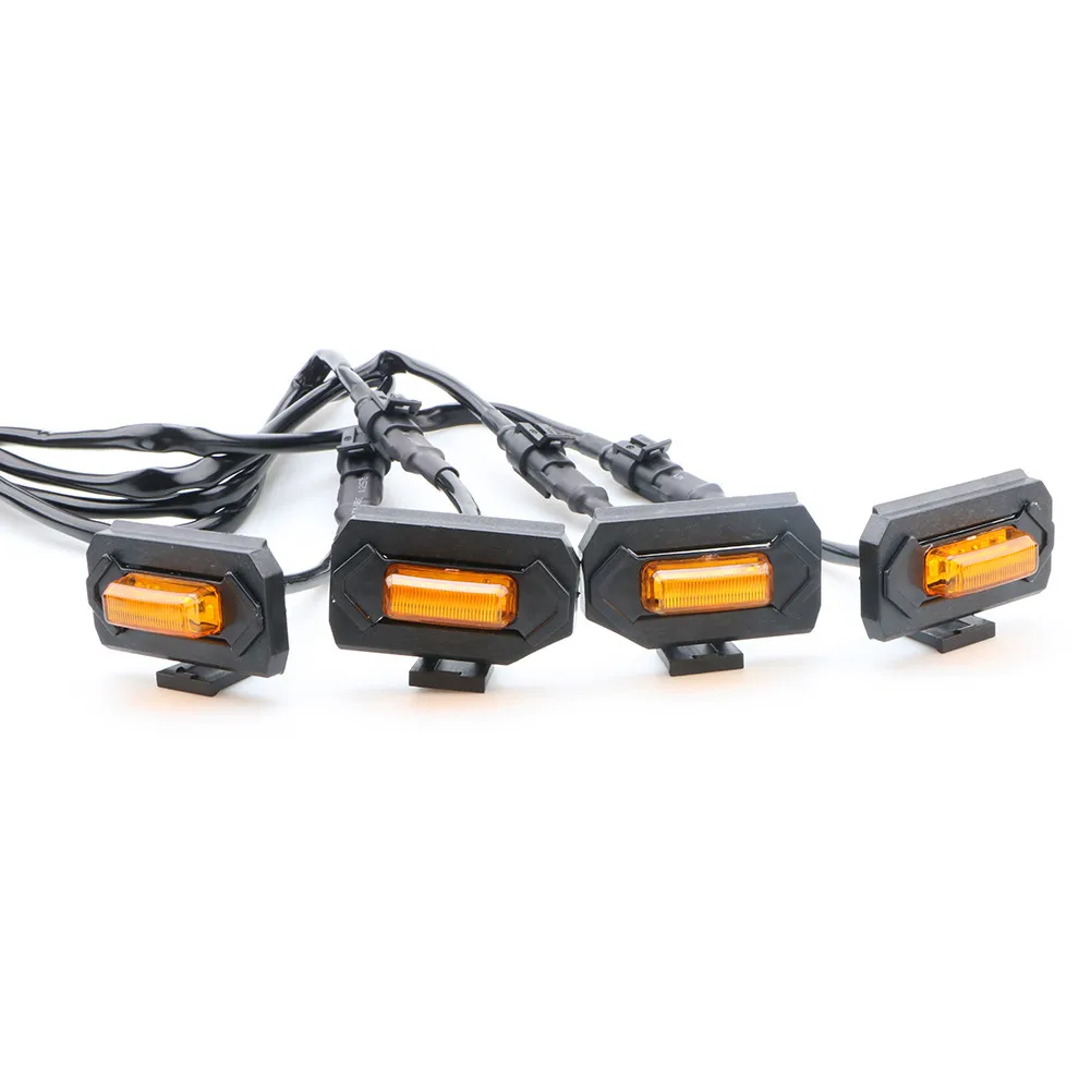 

4 шт., автомобильные передние светодиодсветодиодный лампы для решетки радиатора Toyota Tacoma W/TRD Pro 2020-up