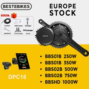 Bafang мотор BBSHD 48 В52 в 1000 Вт BBS02B 750 Вт 48 В BBS01B 250 Вт 36 В BBS01 BBS02 мотор среднего привода электрический велосипед конверсионный комплект