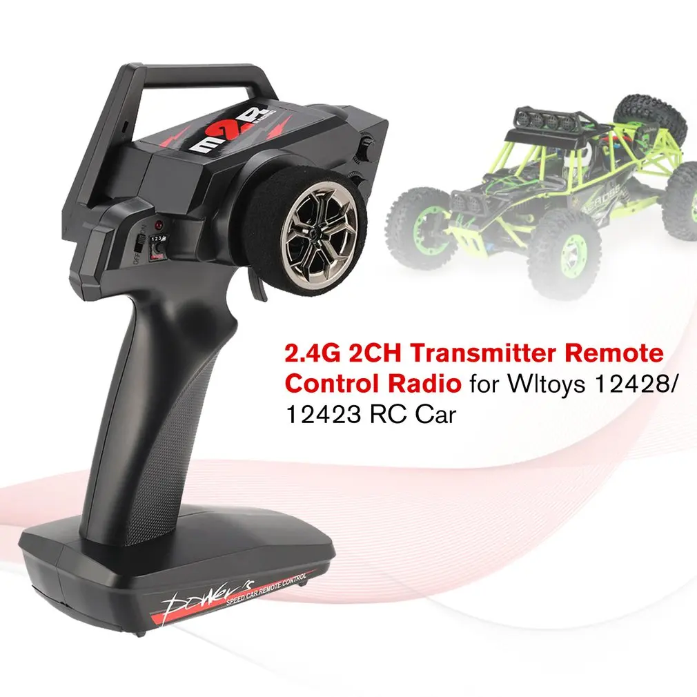 2.4Г 2CH передатчик пульт дистанционного управления радио запасные части для RC автомобиля 1/12 Wltoys 12429 4WD Краулер праворукий режим.