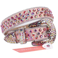pink studded belt waist adjustable luxury brand womens belt diamond strap removable buckle girdle rhinestone belt ceinture rose