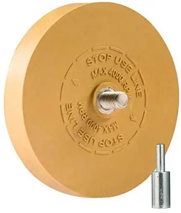 

3.5 inch Decal Eraser Wheel Pad Rubber Disk Pneumatic Car Sticker Auto Repair Paint Tool Pneumatic Degumming Disc Remover Tools