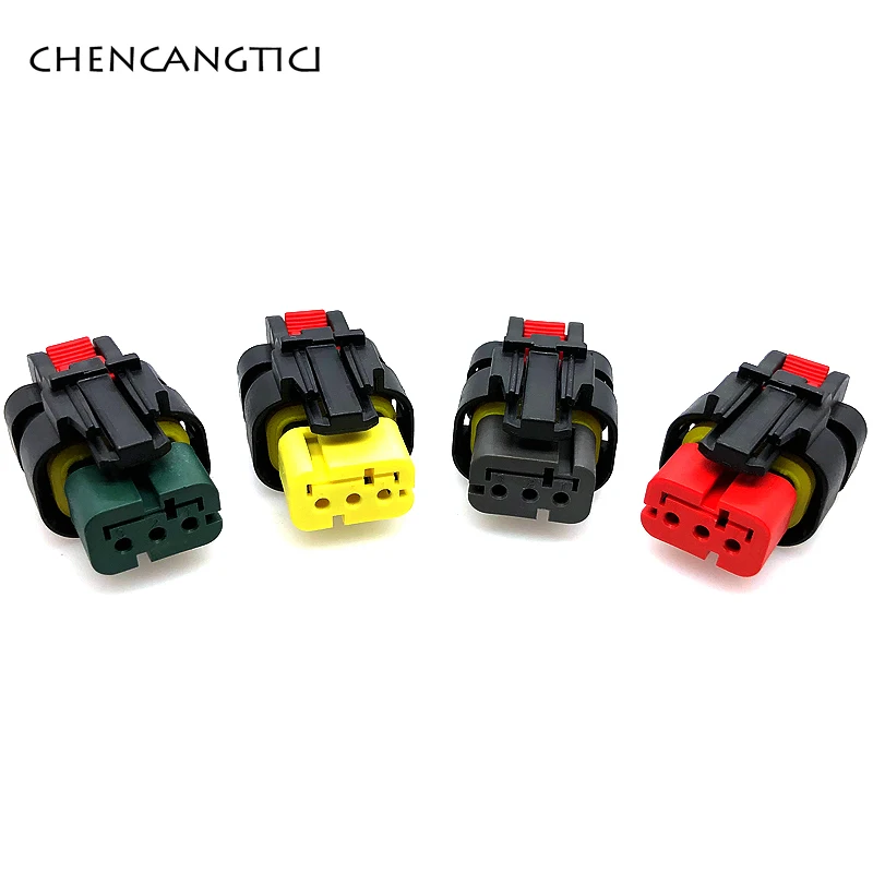 

1 Set 3 Pin TE Socket Auto Electrical Carter Excavator Camshaft Sensor Plug Car Wire Harness Connector 776429-1 776429-4