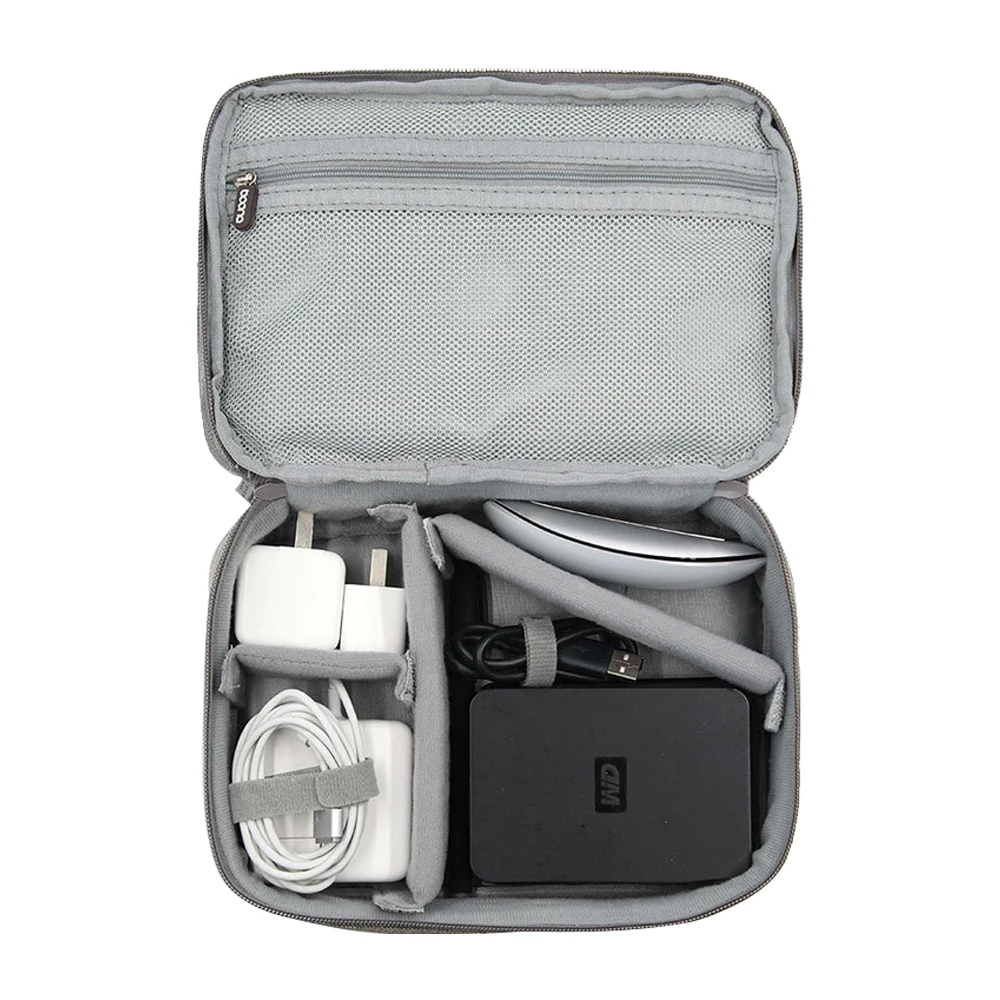 Портативный мини-кошелек кошельки для монет на молнии наушников провод чехол Usb