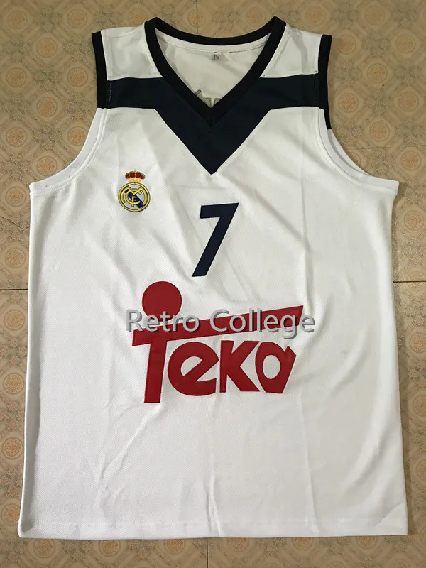 

#7 LUKA DONCIC #23 Sergio Llull Camiseta Canotta Trikot Basketball Jersey Mens Stitched Custom Any Number Name