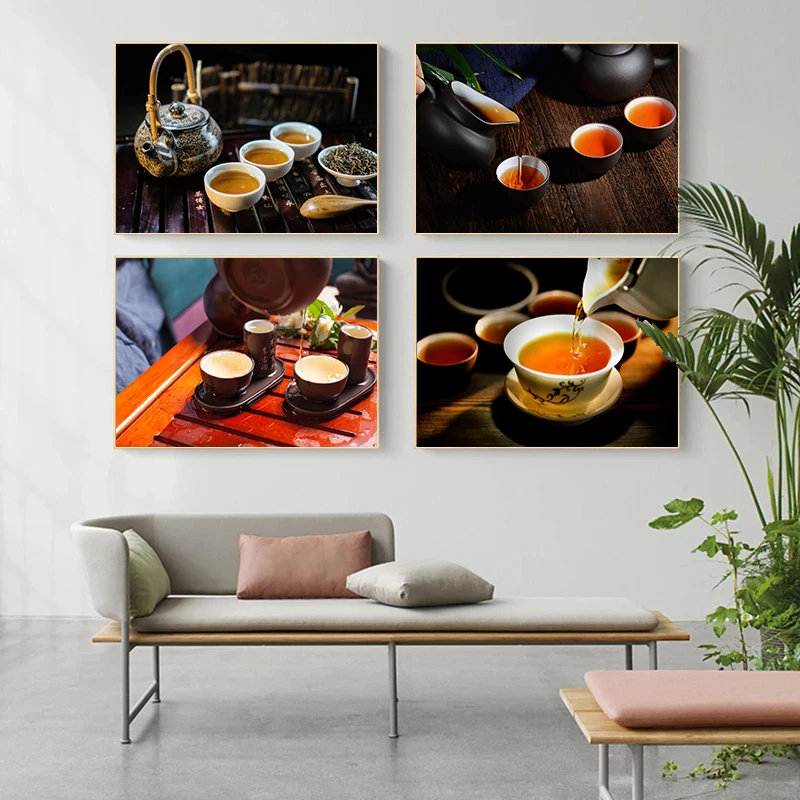 Фарфоровая чайная культура картина маслом чаша в китайском стиле фарфоровая