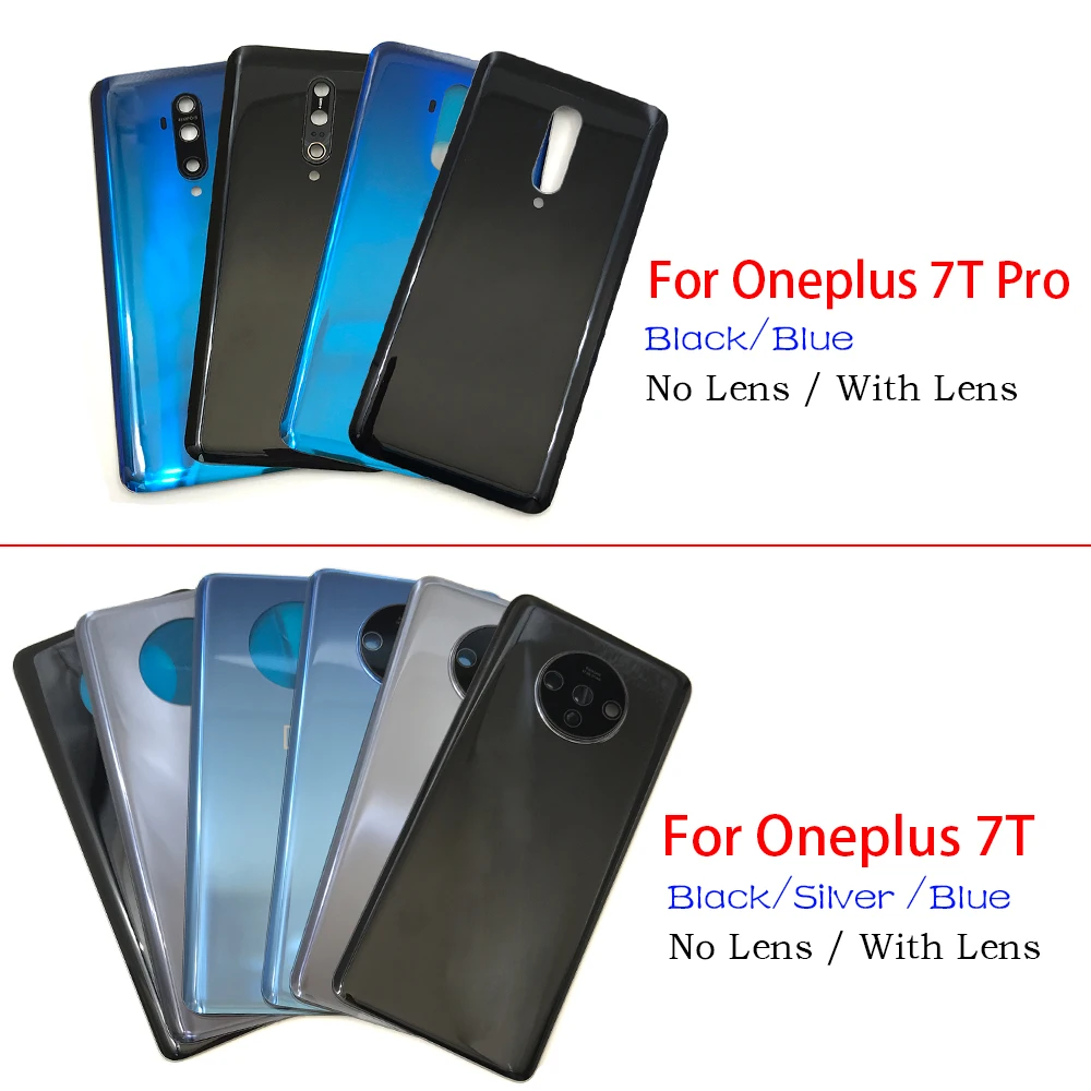 

10Pcs/Lot, Replacement Battery Back Rear Cover Case For Oneplus 7T Pro With Camera Glass Lens