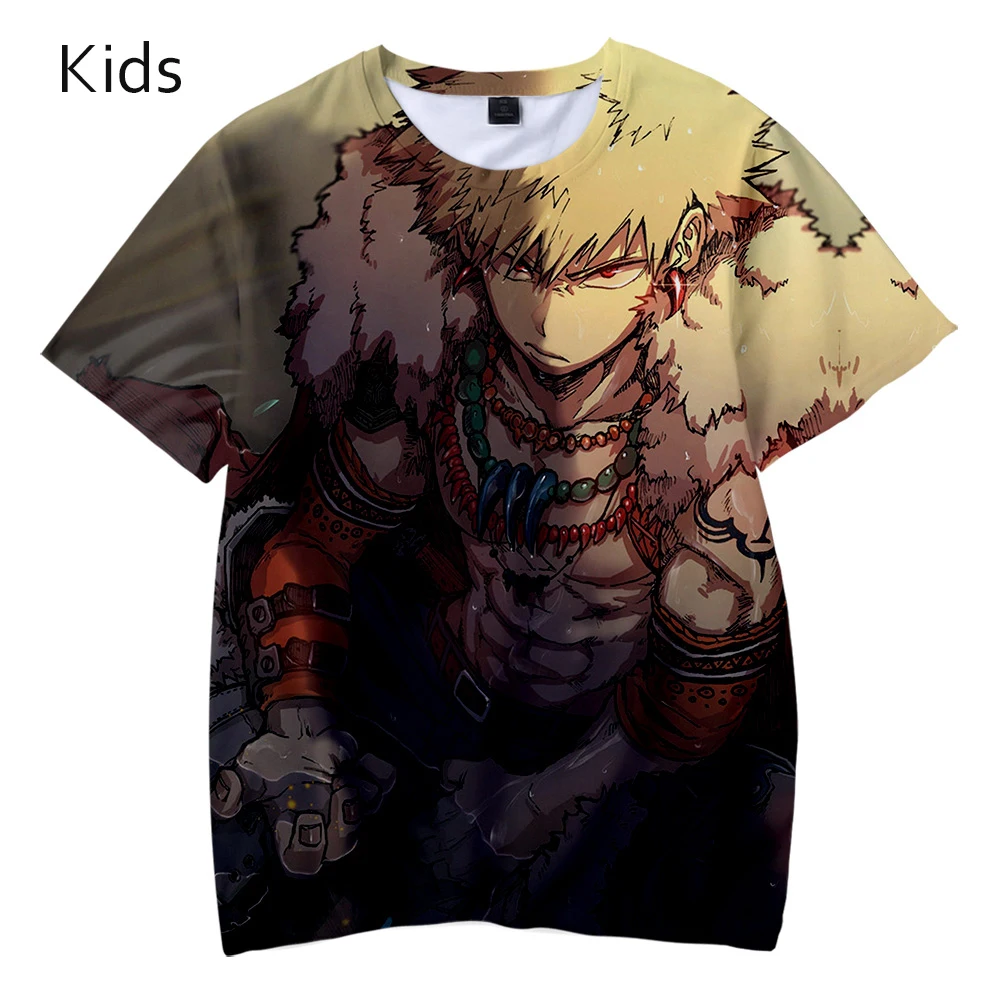 Футболка детская с коротким рукавом и 3D-принтом Моя геройская Академия | Мужская