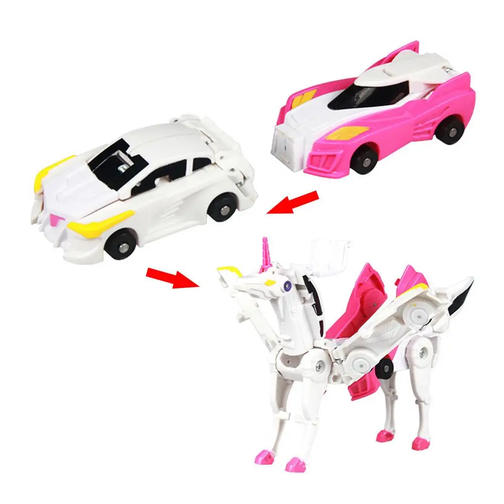 

Deformable Combining Toys Cars Assemble Into Flying Horse Figure Excellent Transformation Mini Robot Car Toys For Children