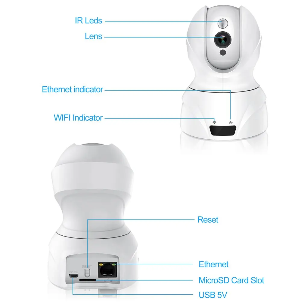 826 Беспроводная 2 4G WIFI камера безопасности инфракрасное ночное видение IR CUT