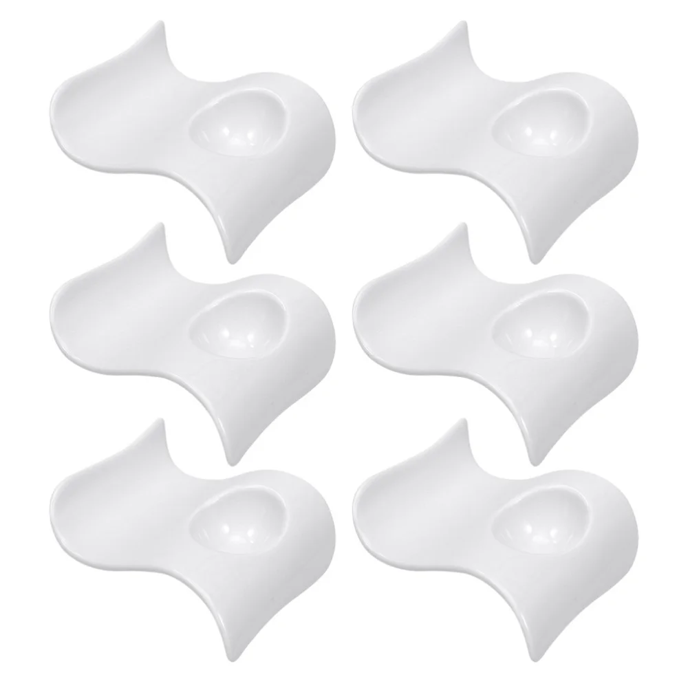 

1 Pc Wave Shape Egg Plate Egg Storage Holder Practical Egg Cup (White)