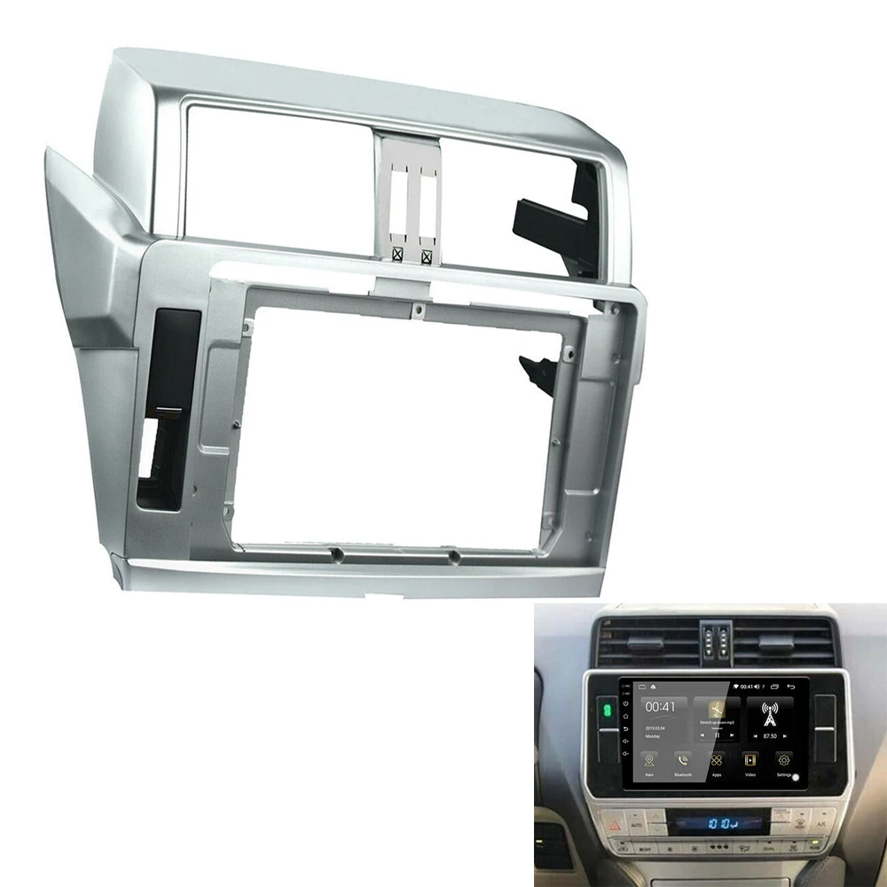 

10.1 Inch Car Radio DVD Fascia Panel Dash Facia Frame Dashboard KIT for TOYOTA PRADO 2014-2017