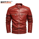 Мужская куртка, мотоциклетная куртка из искусственной кожи, однотонная куртка с пересечением границы, Кашемировое кожаное пальто, 2020