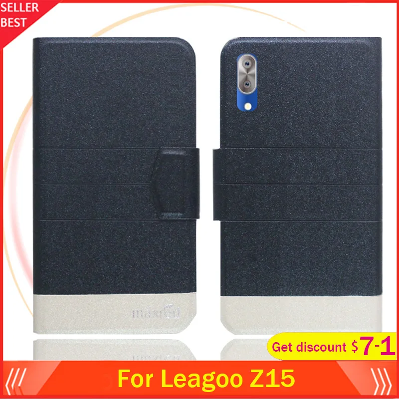 5 цветов Лидер продаж! Чехол Leagoo Z15 с откидной крышкой 99 дюйма ультратонкий