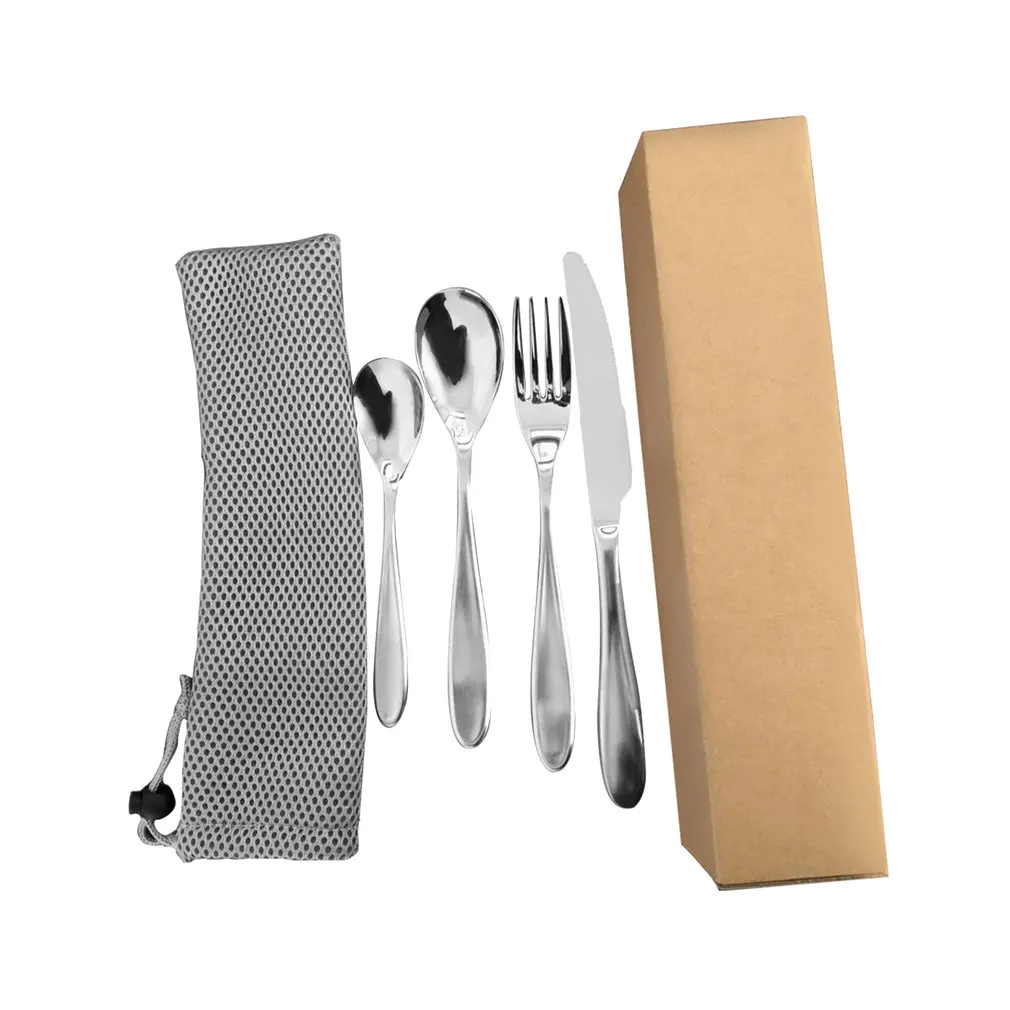 Набор столовых приборов из 4 предметов нержавеющая сталь Западная Посуда набор