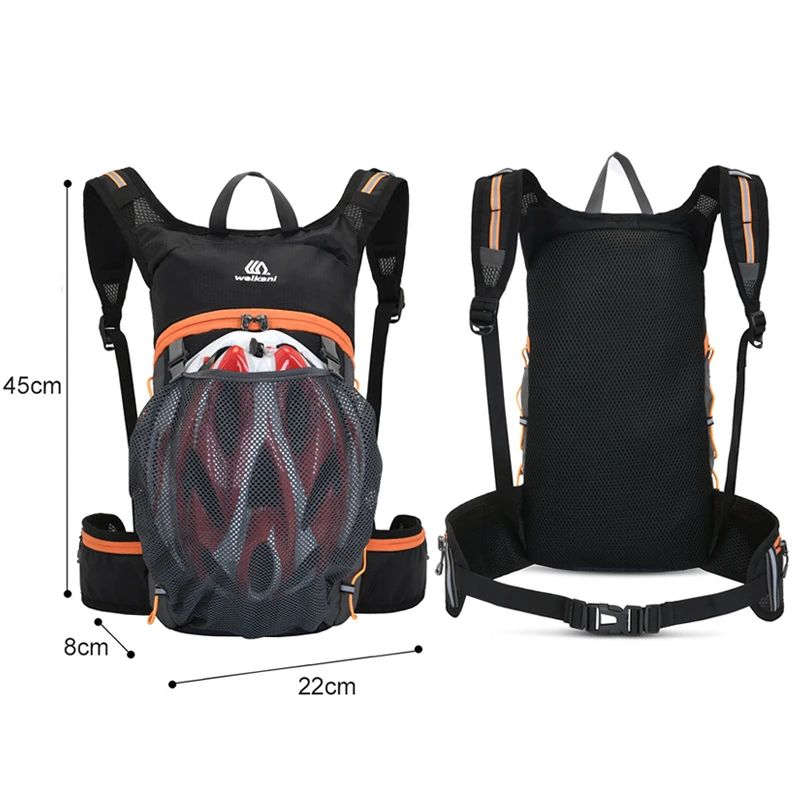 Складной Водонепроницаемый дорожный рюкзак для велоспорта на 10 л с сумкой воды