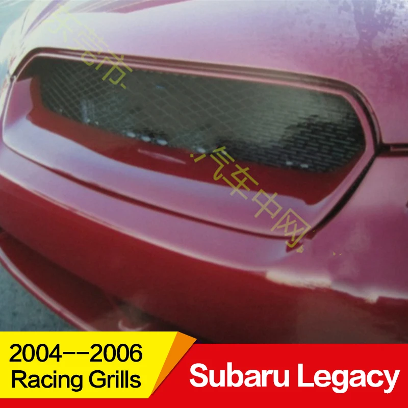 Использование для Subaru Legacy Racing Grills 2004 05 06 год углеродное волокно Refitt Передняя Центральная гоночная решетка крышка аксессуары