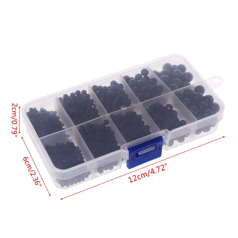 

1380Pcs 1380Pcs 3mm/4mm/5mm/6mm/8mm DIY Doll Puppet Plastic Black Eyes Sewing Beads Safety Craft For Handmade Teddy Bear