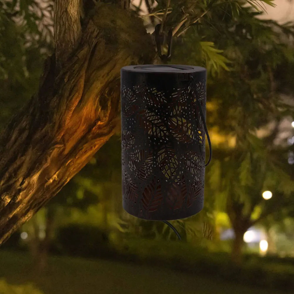 Солнечный фонарь светильник s наружный садовый подвесной металлический лист