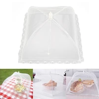 convenient and practical washable mesh food cover umbrella type foldable fly proof mosquito meal cover food cover kitchen tool