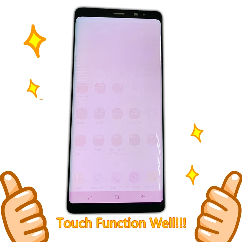 ЖК-дисплей для Samsung Galaxy Note 8 N9500 N950FD N950U сгорающая тень сенсорный экран с