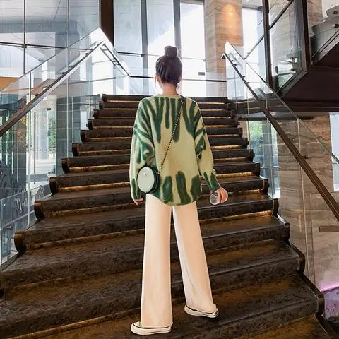 

2021 Spring Autumn Sweater New Womens Hedging Warm Round Neck Long Sleeve Casual Hip Hop Long Loose Tops Female Costume Jumpers