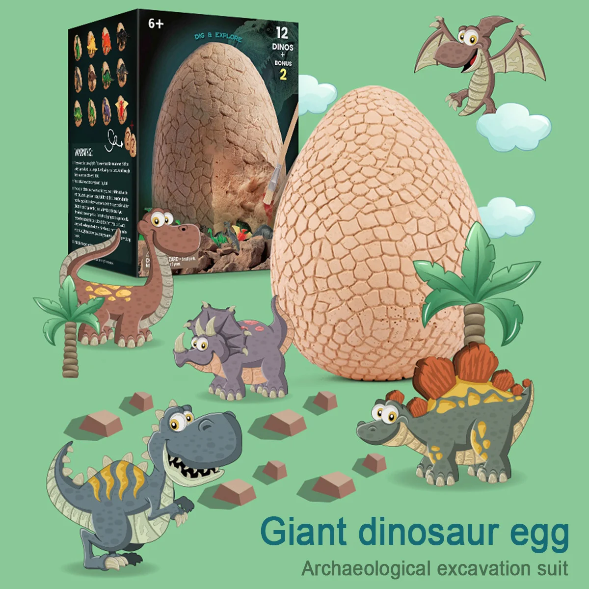 

Яйцо динозавра Юрского периода, детские игрушки, тираннозавр, Яйца динозавра, раскопки, научная игрушка для горного дела, ранняя модель, укр...
