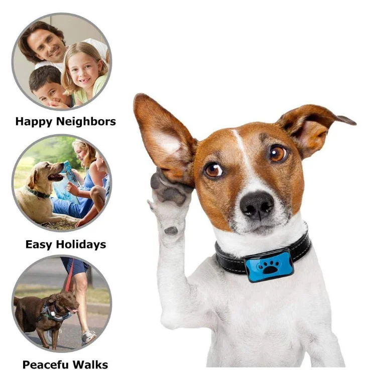 Dog Bark Воротник Анти Кора Нет Ошейники Shock Stop Barking для малых средних больших собак 7