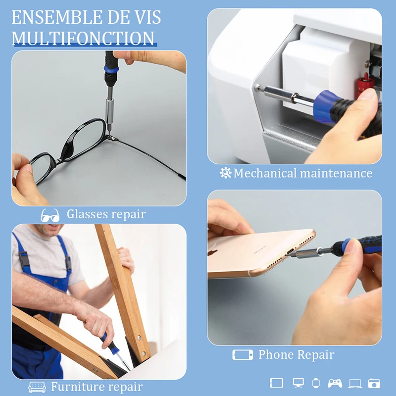 

Precision Screwdriver Set 170 in 1 Magnetic Screwdriver Kit Multi-Function Professional Repair Tool Set SDF-SHIP