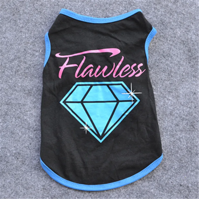 Роскошная летняя одежда для больших собак со стразами и рисунком питбуля жилет