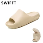 Сандалии женские резиновые на платформе, пляжные шлепанцы, удобная обувь на плоской подошве, роскошные Тапочки для дома, 2021