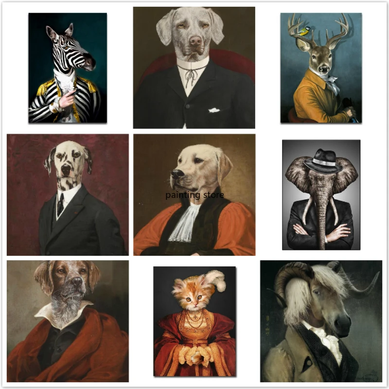 

Алмазная 5D Вышивка «сделай сам», Круглый рисунок с животными, в скандинавском стиле, с изображением головы кролика, кошки, мозаика для вышивки крестиком, Hoom Decor