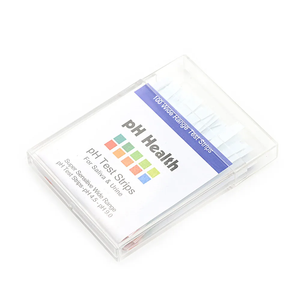 

100 Strips Test Paper Precision PH Human Acid Test Paper 4.5-9.0 Two-color Urine Saliva Preparation 6.7x8.7x1.1cm